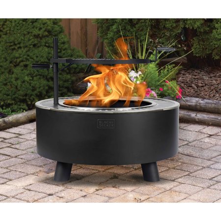 Black & Decker 34 Smokeless Wood Fire Pit with Grill BD17211